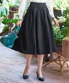 【ティアクラッセ/Tiaclasse】の【洗える】フラップポケットタックフレアスカート ブラック|ID: prp329100004674745 ipo3291000000034398602