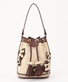【グレース コンチネンタル/GRACE CONTINENTAL】のFlower Motif Bag ダークブラウン|ID: prp329100004674746 ipo3291000000034302085