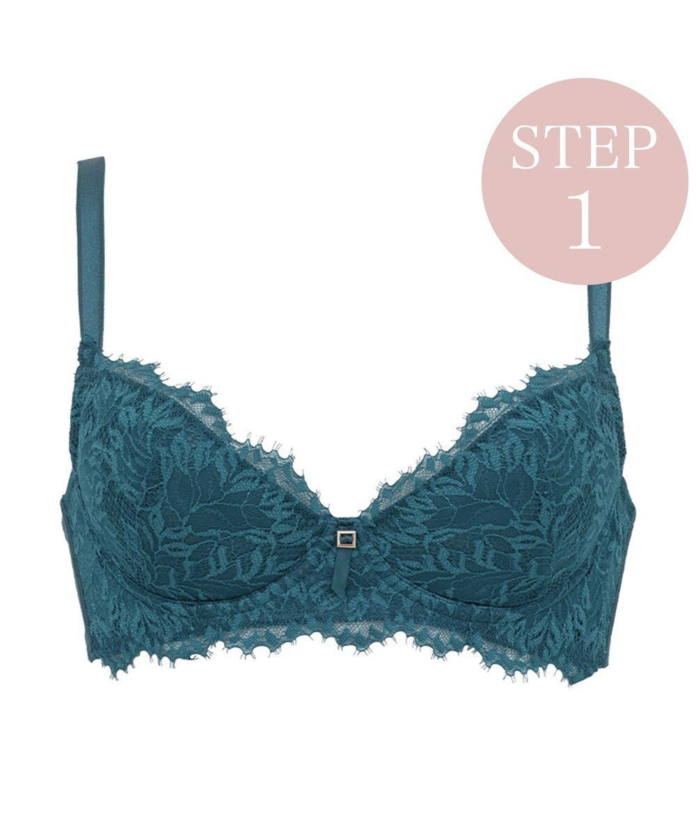【ブラデリス ニューヨーク/BRADELIS New York】の【BRADELIS New York】ウェンディステップ1ブラ23A1 ふんわり包んでナチュラルなシルエットを作る補正ブラ インテリア・キッズ・メンズ・レディースファッション・服の通販 founy(ファニー) 　ファッション　Fashion　レディースファッション　Fashion for Women　アンダー　Underwear Essentials　コンパクト　Compact, Small Size　シンプル　Simple, Minimal　ターコイズ　Turquoise, Blue-Green　人気　Popular, Best Seller　バランス　Balance, Style Balance　パール　Pearl, Pearl Accent　フィット　Fit, Slim Fit　ブラジャー　Bra, Lingerie　ボタニカル　Botanical, Floral Pattern　ポケット　Pocket, Pocket Detail　ラップ　Wrap, Wrap Design　レース　Lace, Lace Fabric　ワイヤー　Wire, Wired Bra　おすすめ　Recommended / Our Picks　ターコイズ|ID: prp329100004674752 ipo3291000000034302137
