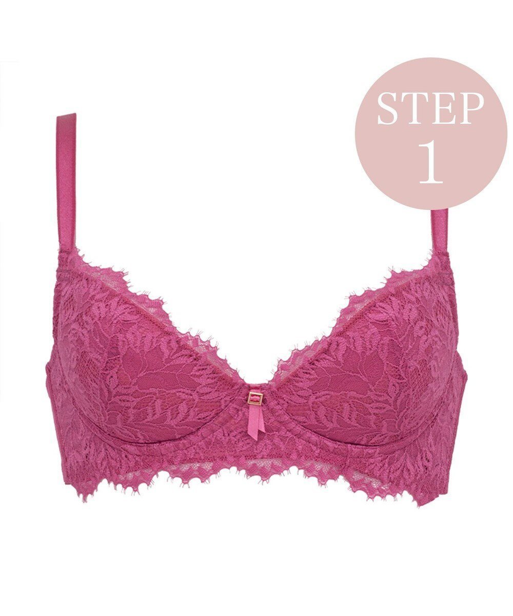 【ブラデリス ニューヨーク/BRADELIS New York】の【BRADELIS New York】ウェンディステップ1ブラ23A1 ふんわり包んでナチュラルなシルエットを作る補正ブラ インテリア・キッズ・メンズ・レディースファッション・服の通販 founy(ファニー) 　ファッション　Fashion　レディースファッション　Fashion for Women　アンダー　Underwear Essentials　コンパクト　Compact, Small Size　シンプル　Simple, Minimal　ターコイズ　Turquoise, Blue-Green　人気　Popular, Best Seller　バランス　Balance, Style Balance　パール　Pearl, Pearl Accent　フィット　Fit, Slim Fit　ブラジャー　Bra, Lingerie　ボタニカル　Botanical, Floral Pattern　ポケット　Pocket, Pocket Detail　ラップ　Wrap, Wrap Design　レース　Lace, Lace Fabric　ワイヤー　Wire, Wired Bra　おすすめ　Recommended / Our Picks　フューシャピンク|ID: prp329100004674752 ipo3291000000034302139