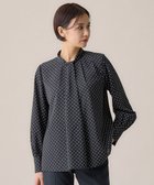 【自由区/JIYU-KU】の【洗える】ライトサテン ブラウス ブラック系1|ID: prp329100004674758 ipo3291000000033782716