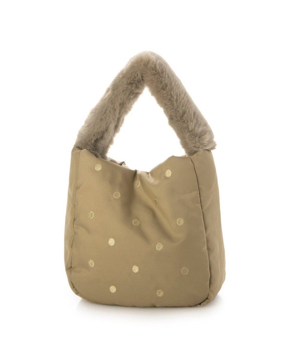 【アンビリオン/UNBILLION】のカシュカシュ cachecache / エコファーワンハンドルドット刺繍トート インテリア・キッズ・メンズ・レディースファッション・服の通販 founy(ファニー) ファッション Fashion レディースファッション Fashion for Women バッグ Bags カラフル Colorful Design ショルダー Shoulder, Shoulder Strap スマホ Smartphone, Mobile Device 財布 Wallet, Purse ドット Polka Dot, Dot Pattern ハンド Hand, Handmade ミックス Mix, Mixed Style モチーフ Motif, Design Theme A/W・秋冬 Autumn/Winter 再入荷 Restock / Back in Stock ベージュ|ID: prp329100004674766 ipo3291000000034300428