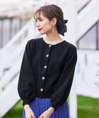 【ティアクラッセ/Tiaclasse】の【洗える】ビジューニットカーディガン ブラック|ID: prp329100004674781 ipo3291000000034201192