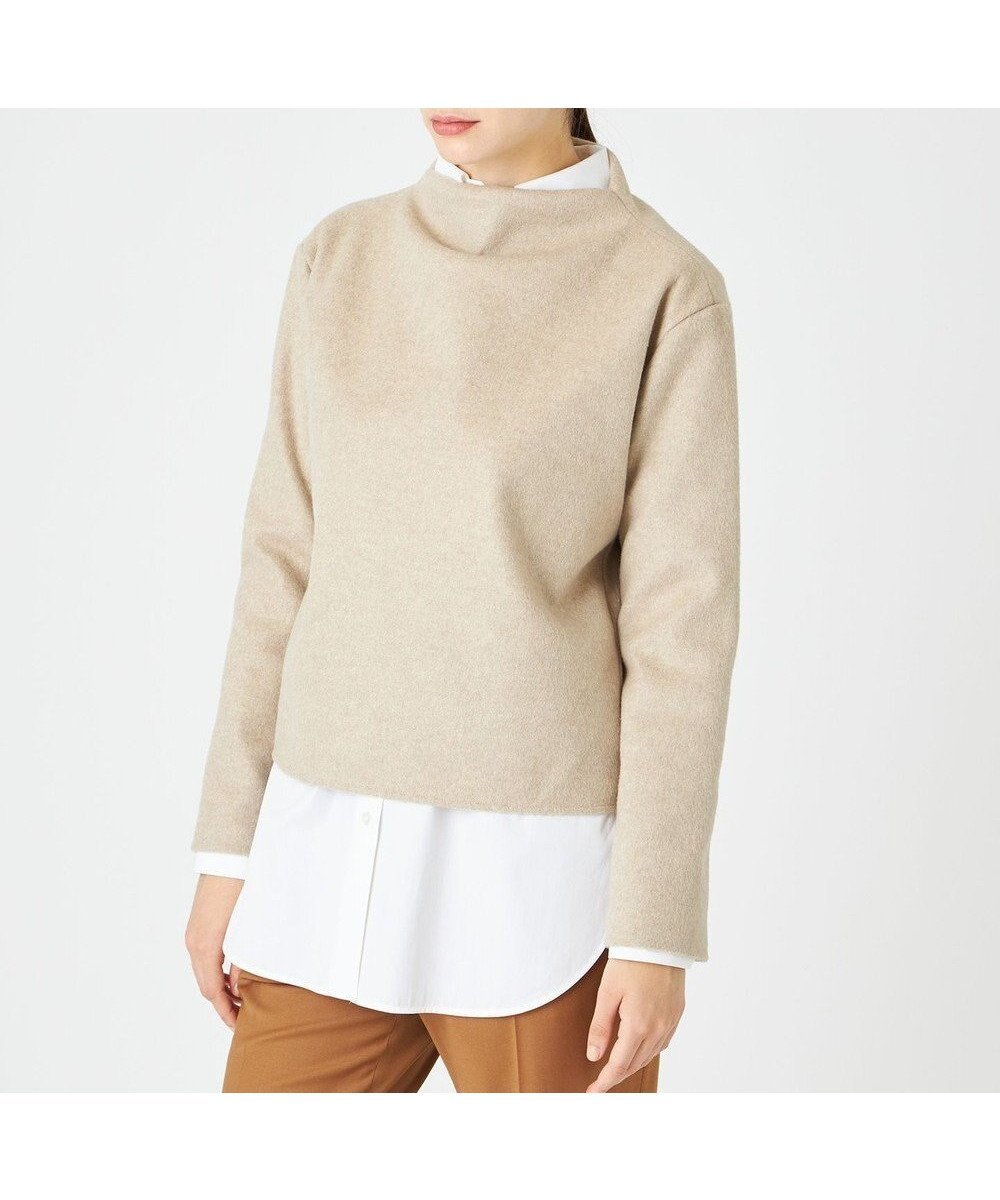 【ベイジ,/BEIGE,】のSABLONS / ジャージートップス インテリア・キッズ・メンズ・レディースファッション・服の通販 founy(ファニー) 　ファッション　Fashion　レディースファッション　Fashion for Women　トップス・カットソー　Cut & Sew Tops　シンプル　Simple, Minimal　ボトム　Bottoms, Lower Wear　ボトルネック　Bottle Neck, Mock Neck　エレガント 上品　Elegant　A/W・秋冬　Autumn/Winter　Taupe|ID: prp329100004674785 ipo3291000000033782828