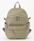 【イザック/Y'SACCS】の【ナイロンタフタ×リサイクルレザー】デイリーミニリュック カーキ|ID: prp329100004674794 ipo3291000000034300683