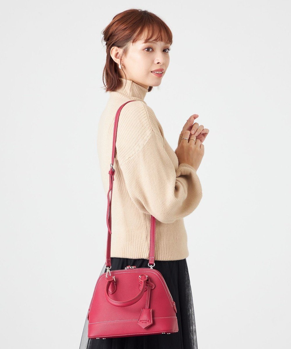 【ラ バガジェリー/LA BAGAGERIE】の【MONICA】2wayミニボストンバッグ インテリア・キッズ・メンズ・レディースファッション・服の通販 founy(ファニー) ファッション Fashion レディースファッション Fashion for Women バッグ Bags コンパクト Compact, Small Size スマート Smart, Elegant セレモニー Ceremony チャーム Charm, Pendant フェイクレザー Faux Leather, PU Leather ボストンバッグ Boston Bag, Retro Bag ポケット Pocket, Pocket Detail エレガント 上品 Elegant ローズピンク|ID: prp329100004674795 ipo3291000000034211331