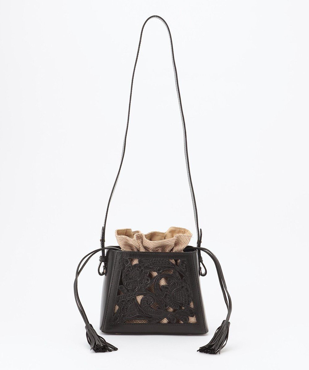 【グレース コンチネンタル/GRACE CONTINENTAL】のCutwork box Bag インテリア・キッズ・メンズ・レディースファッション・服の通販 founy(ファニー) 　ファッション　Fashion　レディースファッション　Fashion for Women　バッグ　Bags　ヴィンテージ　Vintage Style　巾着　Drawstring Bag, Kinchaku　財布　Wallet, Purse　定番　Standard, Basic Item　ポーチ　Pouch, Small Case　ワーク　Workwear, Utility Style　ブラック|ID: prp329100004674799 ipo3291000000034302956