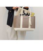 【アンビリオン/UNBILLION】のcachecache ショルダー付きパーテーションキャンバストートL グレーアイボリー|ID: prp329100004674815 ipo3291000000034303097