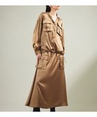 【グレース コンチネンタル/GRACE CONTINENTAL】のサテンミリタリーロングスカート カーキ|ID: prp329100004674824 ipo3291000000033782973