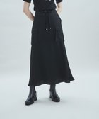 【グレース コンチネンタル/GRACE CONTINENTAL】のサテンミリタリーロングスカート ブラック|ID: prp329100004674824 ipo3291000000033782974