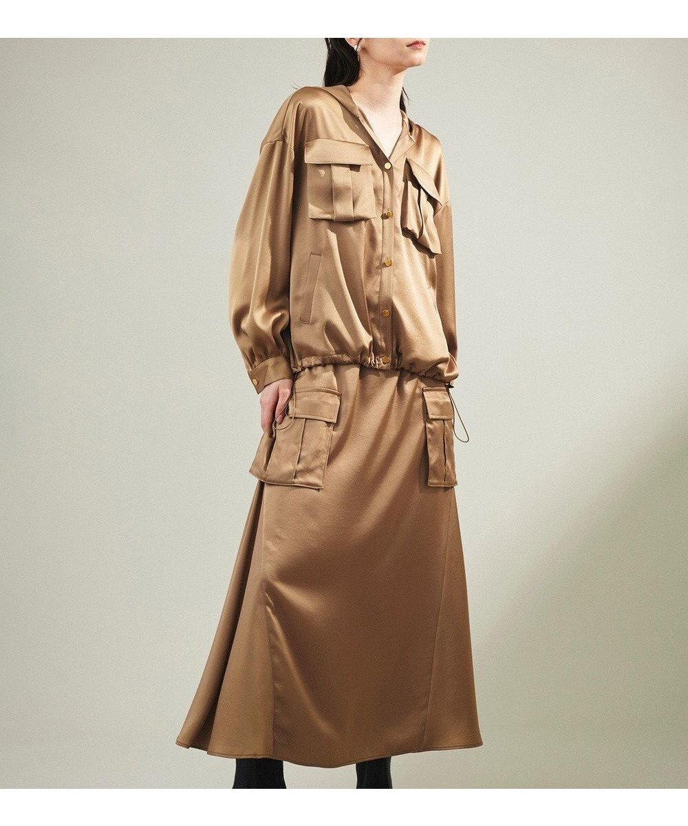 【グレース コンチネンタル/GRACE CONTINENTAL】のサテンミリタリーロングスカート インテリア・キッズ・メンズ・レディースファッション・服の通販 founy(ファニー) ファッション Fashion レディースファッション Fashion for Women スカート Skirts ロングスカート Long Skirts / Maxi & Midi Skirts おすすめ Recommended / Our Picks セットアップ Set-Up, Coordinated Outfit マーメイド Mermaid, Fishtail Silhouette ロング Long, Long-Length エレガント 上品 Elegant A/W・秋冬 Autumn/Winter カーキ|ID: prp329100004674824 ipo3291000000034301400