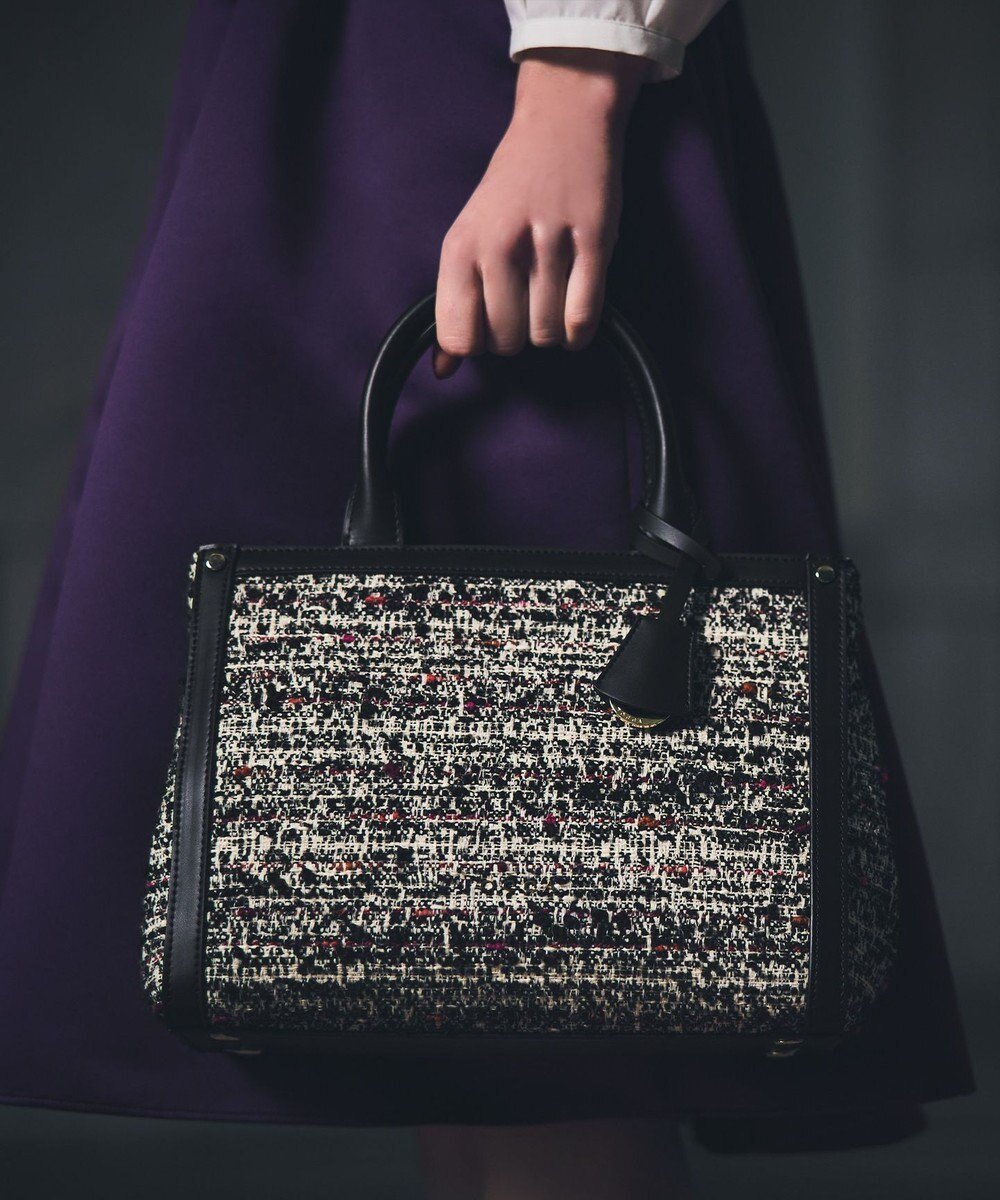 【トッカ/TOCCA】のCAMELOT TWEED BAG ツイードバッグ インテリア・キッズ・メンズ・レディースファッション・服の通販 founy(ファニー) 　ファッション　Fashion　レディースファッション　Fashion for Women　バッグ　Bags　コレクション　Collection, Seasonal Line　シンプル　Simple, Minimal　ツイード　Twill, Twill Weave　ドレス　Dress, One-Piece　ポケット　Pocket, Pocket Detail　モダン　Modern, Contemporary　リュクス　Luxury, Elegant, High-End, Chic　冬　Winter / This Winter　財布　Wallet, Purse　ブラック系|ID: prp329100004674831 ipo3291000000034301505