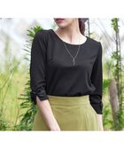 【ティアクラッセ/Tiaclasse】の【洗える】グログランリボンカットトップス ブラック|ID: prp329100004674834 ipo3291000000034758014