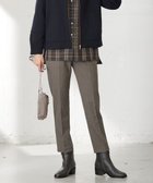 【ジェイ プレス/J.PRESS】の【WEB限定カラーあり・洗える】T/Rアルガンシルク テーパード パンツ ブラウン系|ID: prp329100004674847 ipo3291000000033783055