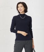 【ジェイ プレス/J.PRESS】の針抜きフライス ボトルネック リブ カットソー ネイビー系|ID: prp329100004674860 ipo3291000000033783109
