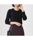 【ジェイ プレス/J.PRESS】の針抜きフライス クルーネック リブ カットソー ブラック系|ID: prp329100004674861 ipo3291000000033783115