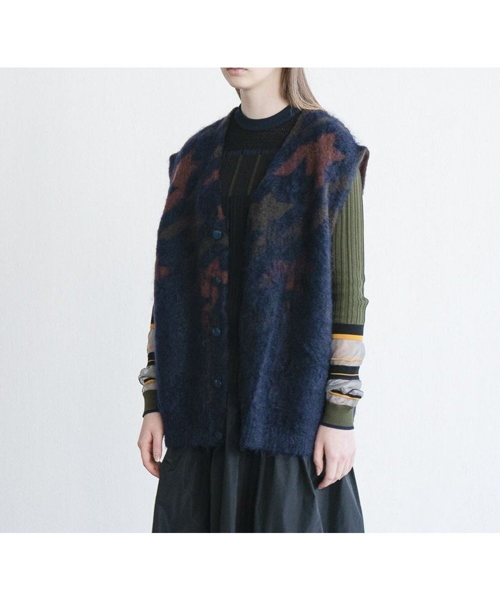 【コキュウ/COQ】の【日本製/モヘア】MATAGI ベスト インテリア・キッズ・メンズ・レディースファッション・服の通販 founy(ファニー) 　ファッション　Fashion　レディースファッション　Fashion for Women　アウター　Coat / Outerwear Collection　トップス・カットソー　Cut & Sew Tops　ベスト&ジレ / 重ね着スタイル　Vests & Gilets　ヴィンテージ　Vintage Style　コレクション　Collection, Seasonal Line　バランス　Balance, Style Balance　ベスト　Vest, Waistcoat　ベーシック　Basic, Essential　A/W・秋冬　Autumn/Winter　日本製　Made In Japan　犬　Dog　ネイビー|ID: prp329100004674862 ipo3291000000034301700