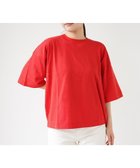 【ハーグ/HAAG】の〈24SS新色登場!〉【スマイルコットン/ソフトタッチ/洗濯機可】FOOTBALL SHIRTS Tシャツ 人気、トレンドファッション・服の通販 founy(ファニー) ファッション Fashion レディースファッション Fashion for Women トップス・カットソー Cut & Sew Tops シャツ・ブラウス・オフィスカジュアル Elegant Blouses & Button-Ups ロングTシャツ・Tシャツ Longline T-Shirts & Tees カットソー・ベーシックTシャツ Cut-and-Sewn Tops / Stretch Tees & Basics 春 Spring カットソー Cut and Sewn Top 吸水 Absorbent, Quick-Dry タンブラー Tumbler, Travel Mug フォルム Silhouette, Form S/S・春夏 SS, Spring/Summer, Warm Season 夏 Summer 2024年 2024 2024春夏・S/S Spring/Summer 2024 SS24 thumbnail レッド|ID: prp329100004674878 ipo3291000000034302250