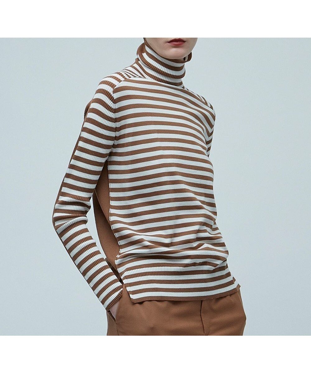 【ベイジ,/BEIGE,】の【NAVYS vol.10号掲載】LA MONNAIE / タートルニット インテリア・キッズ・メンズ・レディースファッション・服の通販 founy(ファニー) 　ファッション　Fashion　レディースファッション　Fashion for Women　トップス・カットソー　Cut & Sew Tops　ニット　Knit Tops & Sweaters　おすすめ　Recommended / Our Picks　エレガント 上品　Elegant　シンプル　Simple, Minimal　セーター　Sweater, Knitwear　タートル　Turtleneck, Turtle Collar　タートルネック　Turtleneck, High Neck　A/W・秋冬　Autumn/Winter　Camel Off Border|ID: prp329100004674890 ipo3291000000033783225