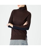 【ベイジ,/BEIGE,】の【NAVYS vol.10号掲載】LA MONNAIE / タートルニット Brown×Navy|ID: prp329100004674890 ipo3291000000034302329