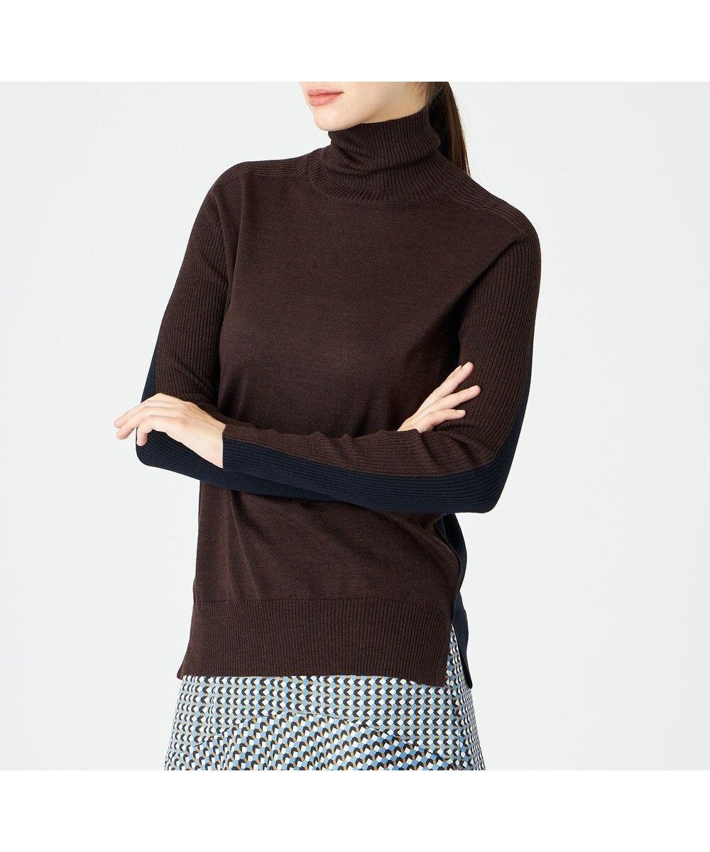 【ベイジ,/BEIGE,】の【NAVYS vol.10号掲載】LA MONNAIE / タートルニット インテリア・キッズ・メンズ・レディースファッション・服の通販 founy(ファニー) ファッション Fashion レディースファッション Fashion for Women トップス・カットソー Cut & Sew Tops ニット Knit Tops & Sweaters おすすめ Recommended / Our Picks エレガント 上品 Elegant シンプル Simple, Minimal セーター Sweater, Knitwear タートル Turtleneck, Turtle Collar タートルネック Turtleneck, High Neck A/W・秋冬 Autumn/Winter Brown×Navy|ID: prp329100004674890 ipo3291000000034302329