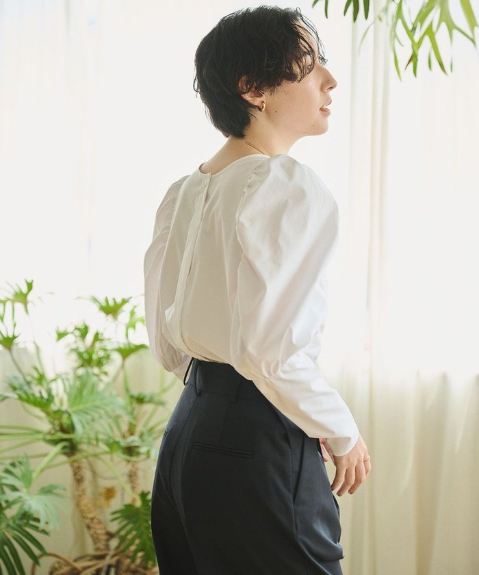 【ハッシュニュアンス/#Newans】の【アイロンいらず】ジュリエットスリーブブラウス インテリア・キッズ・メンズ・レディースファッション・服の通販 founy(ファニー) https://founy.com/ ファッション Fashion レディースファッション Fashion for Women トップス・カットソー Cut & Sew Tops シャツ・ブラウス・オフィスカジュアル Elegant Blouses & Button-Ups スリーブ Sleeve, Long Sleeve / Short Sleeve バランス Balance, Style Balance 夏 Summer S/S・春夏 SS, Spring/Summer, Warm Season 洗える Machine Washable A/W・秋冬 Autumn/Winter |ID: prp329100004674892 ipo3291000000034302382