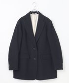 【ハッシュニュアンス/#Newans】のウールテーラードジャケットコート ネイビー|ID: prp329100004674893 ipo3291000000034221219