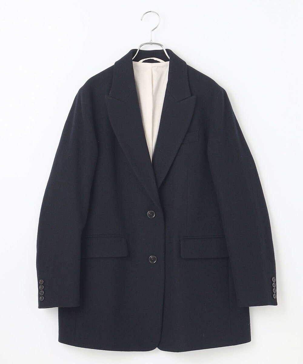 【ハッシュニュアンス/#Newans】のウールテーラードジャケットコート インテリア・キッズ・メンズ・レディースファッション・服の通販 founy(ファニー) ファッション Fashion レディースファッション Fashion for Women アウター Coat / Outerwear Collection コート・ロングコート・ピーコート Long Coats, Peacoats & More レディースジャケット・軽アウター Jackets テーラードジャケット / 通勤・きれいめスタイル Tailored Jackets & Blazers インナー Innerwear ショルダー Shoulder, Shoulder Strap ジャケット Jacket, Outerwear ドロップ Drop Shoulder, Dropped Style ボトム Bottoms, Lower Wear エレガント 上品 Elegant 今季 This Season, Current Season A/W・秋冬 Autumn/Winter ネイビー|ID: prp329100004674893 ipo3291000000034221219