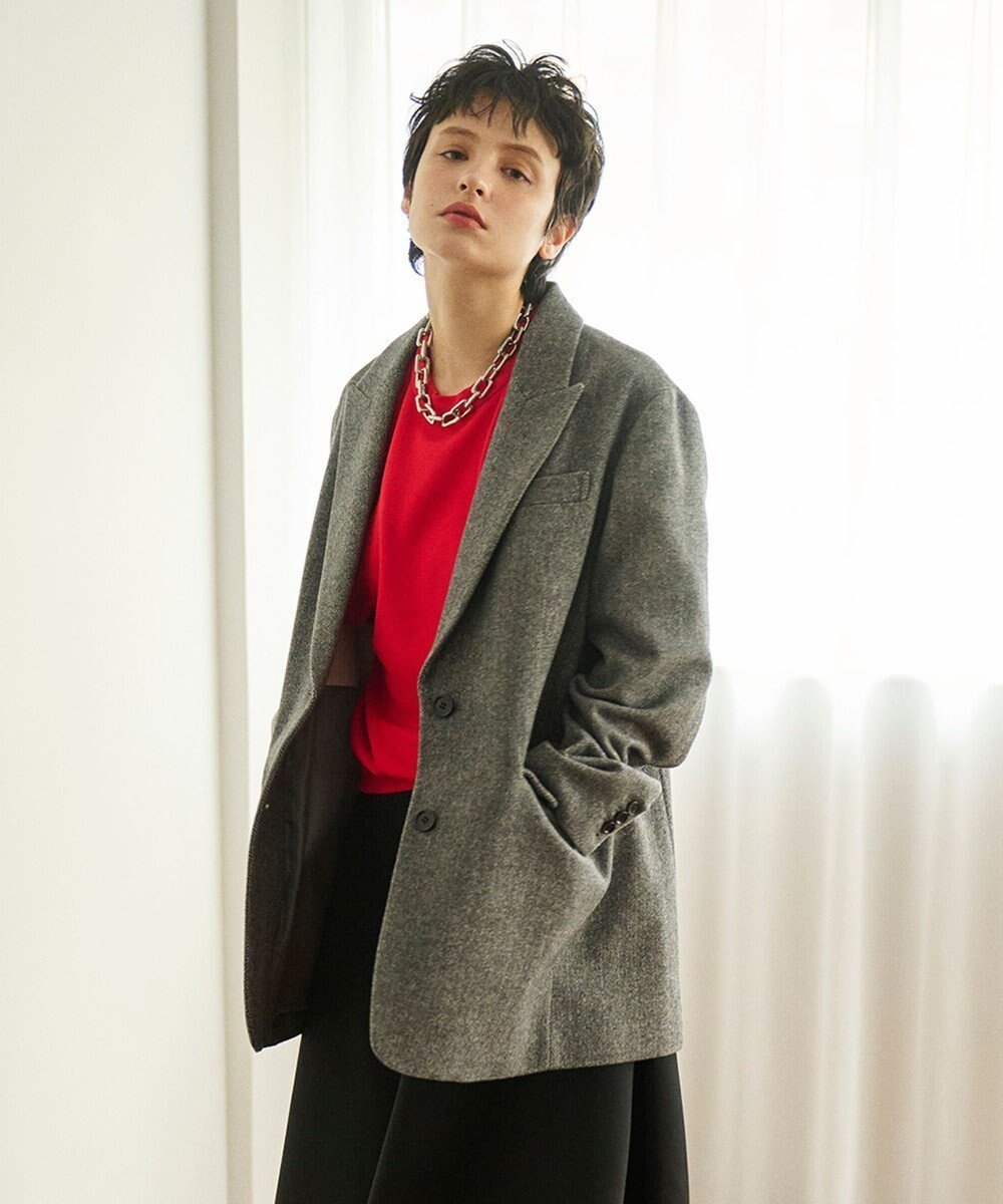 【ハッシュニュアンス/#Newans】のウールテーラードジャケットコート インテリア・キッズ・メンズ・レディースファッション・服の通販 founy(ファニー) ファッション Fashion レディースファッション Fashion for Women アウター Coat / Outerwear Collection コート・ロングコート・ピーコート Long Coats, Peacoats & More レディースジャケット・軽アウター Jackets テーラードジャケット / 通勤・きれいめスタイル Tailored Jackets & Blazers インナー Innerwear ショルダー Shoulder, Shoulder Strap ジャケット Jacket, Outerwear ドロップ Drop Shoulder, Dropped Style ボトム Bottoms, Lower Wear エレガント 上品 Elegant 今季 This Season, Current Season A/W・秋冬 Autumn/Winter グレー|ID: prp329100004674893 ipo3291000000034221221
