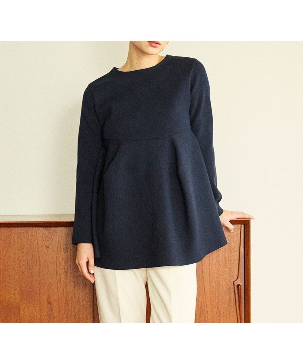 【ハッシュニュアンス/#Newans】の【洗える】フォルムペプラムチュニックニット 人気、トレンドファッション・服の通販 founy(ファニー) 　ファッション　Fashion　レディースファッション　Fashion for Women　トップス・カットソー　Cut & Sew Tops　ニット　Knit Tops & Sweaters　おすすめ　Recommended / Our Picks　シルバー　Silver, Metallic Silver　セーター　Sweater, Knitwear　ハーフ　Half, Half-Length　ペプラム　Peplum, Flared Hem　ミラノ　Milano Style, Italian-Inspired　洗える　Machine Washable　A/W・秋冬　Autumn/Winter　軽量　Lightweight, Ultra Light　 other-1|ID: prp329100004674894 ipo3291000000034398476