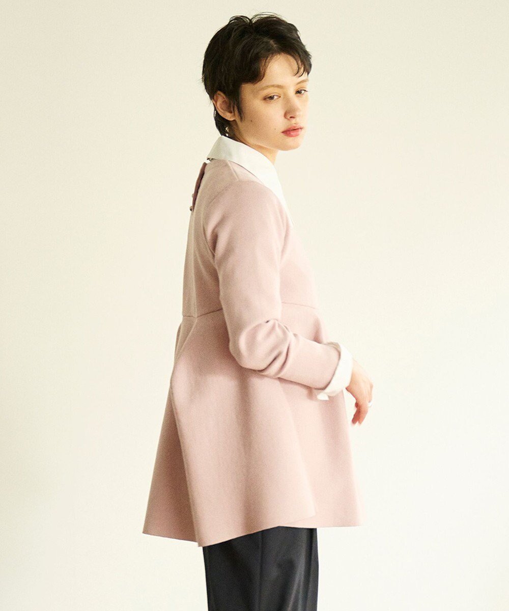 【ハッシュニュアンス/#Newans】の【洗える】フォルムペプラムチュニックニット インテリア・キッズ・メンズ・レディースファッション・服の通販 founy(ファニー) 　ファッション　Fashion　レディースファッション　Fashion for Women　トップス・カットソー　Cut & Sew Tops　ニット　Knit Tops & Sweaters　おすすめ　Recommended / Our Picks　シルバー　Silver, Metallic Silver　セーター　Sweater, Knitwear　ハーフ　Half, Half-Length　ペプラム　Peplum, Flared Hem　ミラノ　Milano Style, Italian-Inspired　洗える　Machine Washable　A/W・秋冬　Autumn/Winter　軽量　Lightweight, Ultra Light　ピンク|ID: prp329100004674894 ipo3291000000034398478