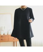 【ハッシュニュアンス/#Newans】の【洗える】フォルムペプラムチュニックニット ブラック|ID: prp329100004674894 ipo3291000000034398482