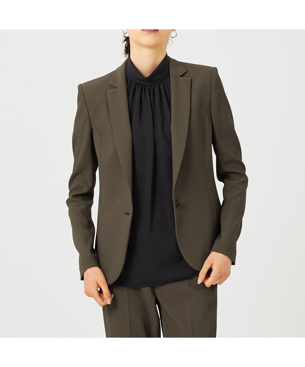 【ベイジ,/BEIGE,】のLUIZA / テーラードジャケット インテリア・キッズ・メンズ・レディースファッション・服の通販 founy(ファニー) 　ファッション　Fashion　レディースファッション　Fashion for Women　アウター　Coat / Outerwear Collection　レディースジャケット・軽アウター　Jackets　テーラードジャケット / 通勤・きれいめスタイル　Tailored Jackets & Blazers　エレガント 上品　Elegant　ジャケット　Jacket, Outerwear　スタイリッシュ　Stylish, Fashionable　ストレッチ　Stretch, Stretchy Fabric　セットアップ　Set-Up, Coordinated Outfit　定番　Standard, Basic Item　A/W・秋冬　Autumn/Winter　Khaki|ID: prp329100004674902 ipo3291000000033783268
