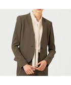 【ベイジ,/BEIGE,】のLUIZA / ノーカラージャケット Khaki|ID: prp329100004674903 ipo3291000000033783271