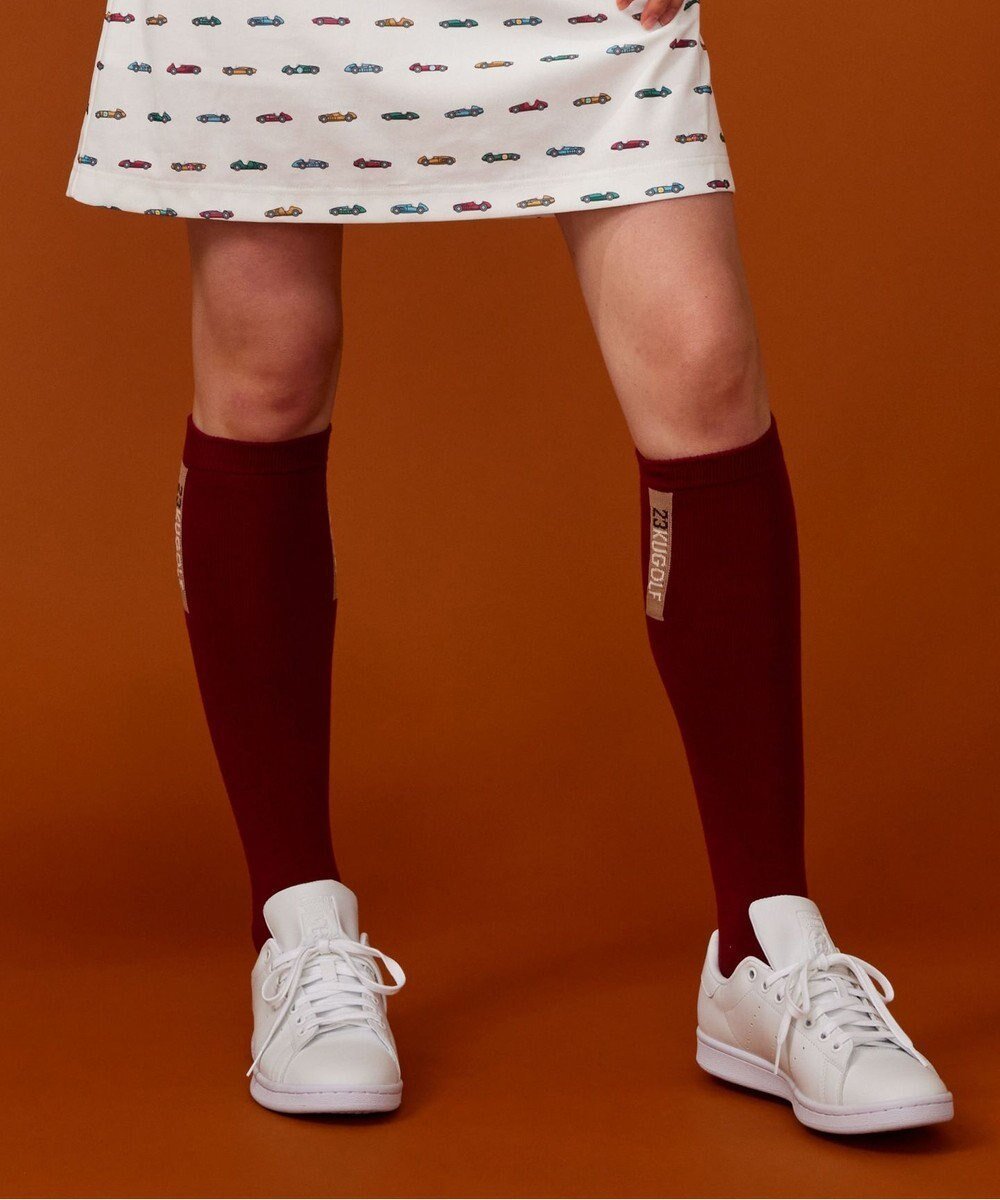 【23区 ゴルフ/NIJYUSANKU GOLF】の【WOMEN】ロゴハイソックス インテリア・キッズ・メンズ・レディースファッション・服の通販 founy(ファニー) 　ファッション　Fashion　レディースファッション　Fashion for Women　ソックス&靴下　Socks & Hosiery　レッグウェア・ストッキング　Legwear & Hosiery　クッション　Cushion, Throw Pillow　ソックス　Socks, Hosiery　抗菌　Antibacterial, Bacteria-Resistant　秋　Autumn　ワイン系|ID: prp329100004674920 ipo3291000000034355474