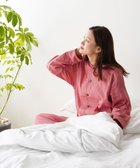 【京和晒綿紗/KYO WAZARASHI MENSYA】の【紗栄子さん愛用パジャマの色違い/UNISEX】ガーゼパジャマ 2重合わせ 草木染め【さんご】 さんご|ID: prp329100004674921 ipo3291000000034302592