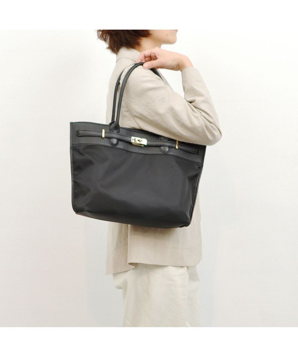 【アンビリオン/UNBILLION】の【テレビ ドラマ着用アイテム】ペルケ perche / ナイロン牛革ヒネリ金具トートバッグ インテリア・キッズ・メンズ・レディースファッション・服の通販 founy(ファニー) ファッション Fashion レディースファッション Fashion for Women バッグ Bags おすすめ Recommended / Our Picks ポケット Pocket, Pocket Detail 財布 Wallet, Purse ビジネス 仕事 通勤 Business / Work / Commuting ブラック|ID: prp329100004674934 ipo3291000000034302721