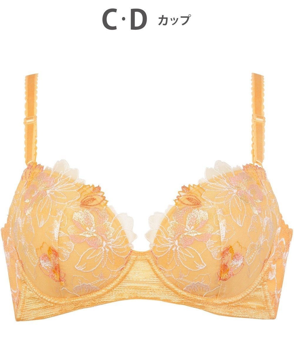 【ウィング/Wing】のブラジャー 背中の段差をスムージング バストの脇流れをブロック 脇高設計(バック) 【後ろ姿きれいブラ】 ブラ KB2718 ウイング/ワコール インテリア・キッズ・メンズ・レディースファッション・服の通販 founy(ファニー) 　ファッション　Fashion　レディースファッション　Fashion for Women　バッグ　Bags　なめらか　Smooth, Silky Texture　アンダー　Underwear Essentials　フラット　Flat, Flat Shoes　ブラジャー　Bra, Lingerie　ブロック　Block, Solid Block Pattern　レース　Lace, Lace Fabric　オレンジ|ID: prp329100004674953 ipo3291000000034303203