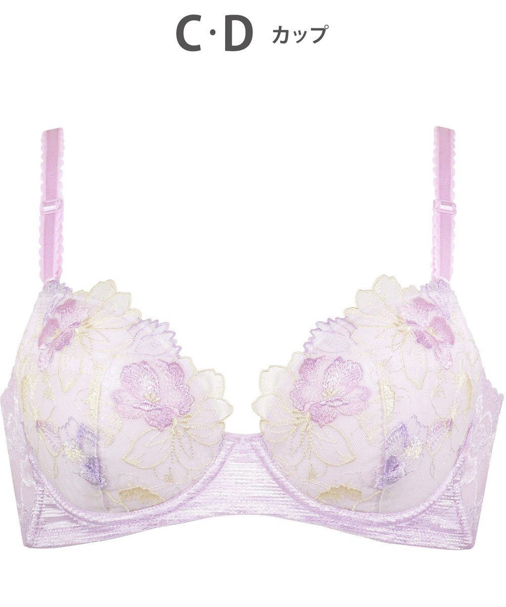 【ウィング/Wing】のブラジャー 背中の段差をスムージング バストの脇流れをブロック 脇高設計(バック) 【後ろ姿きれいブラ】 ブラ KB2718 ウイング/ワコール インテリア・キッズ・メンズ・レディースファッション・服の通販 founy(ファニー) 　ファッション　Fashion　レディースファッション　Fashion for Women　バッグ　Bags　なめらか　Smooth, Silky Texture　アンダー　Underwear Essentials　フラット　Flat, Flat Shoes　ブラジャー　Bra, Lingerie　ブロック　Block, Solid Block Pattern　レース　Lace, Lace Fabric　パープル|ID: prp329100004674953 ipo3291000000034303206