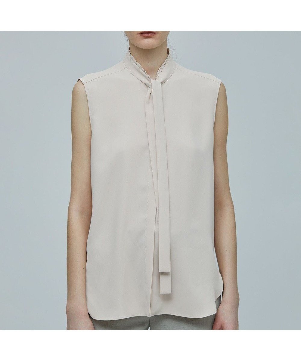 【ベイジ,/BEIGE,】のEVA / ボウタイブラウス 人気、トレンドファッション・服の通販 founy(ファニー) 　ファッション　Fashion　レディースファッション　Fashion for Women　トップス・カットソー　Cut & Sew Tops　シャツ・ブラウス・オフィスカジュアル　Elegant Blouses & Button-Ups　とろみ　Fluid, Flowy Fabric　ジャケット　Jacket, Outerwear　ジョーゼット　Georgette, Semi-Sheer Fabric　ストレッチ　Stretch, Stretchy Fabric　ドレープ　Drape, Draping Fabric　ノースリーブ　Sleeveless, No-Sleeve　エレガント 上品　Elegant　夏　Summer　S/S・春夏　SS, Spring/Summer, Warm Season　A/W・秋冬　Autumn/Winter　 other-1|ID: prp329100004674955 ipo3291000000033783471