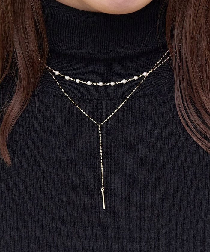【フィービィー/phoebe】のムードパールレイヤードネックレス ゴールド インテリア・キッズ・メンズ・レディースファッション・服の通販 founy(ファニー) https://founy.com/ ファッション Fashion レディースファッション Fashion for Women ジュエリー Jewelry ネックレス Necklaces & Pendants アクセサリー Fashion Accessories エレガント 上品 Elegant チェーン Chain, Chain Strap ネックレス Necklace, Pendant Necklace パール Pearl, Pearl Accent |ID: prp329100004674962 ipo3291000000033783498