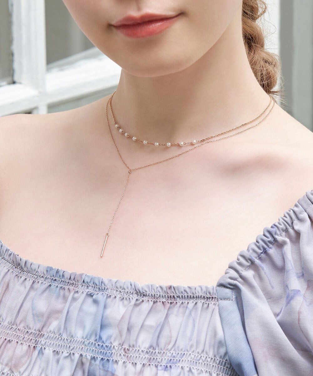 【フィービィー/phoebe】のY字ネックレス/ムードパールレイヤードネックレス ローズゴールド 人気、トレンドファッション・服の通販 founy(ファニー) ファッション Fashion レディースファッション Fashion for Women ジュエリー Jewelry ネックレス Necklaces & Pendants おすすめ Recommended / Our Picks アクセサリー Fashion Accessories エレガント 上品 Elegant セレモニー Ceremony チェーン Chain, Chain Strap ネックレス Necklace, Pendant Necklace パール Pearl, Pearl Accent フォーマル Formal, Dressy ローズ Rose, Rose Motif 人気 Popular, Best Seller other-1|ID: prp329100004674965 ipo3291000000034303269