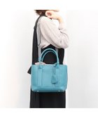 【アンビリオン/UNBILLION】の【テレビ ドラマ着用アイテム】cachecache ショルダー付きパーテーション合成皮革トート ターコイズ|ID: prp329100004674988 ipo3291000000034303463