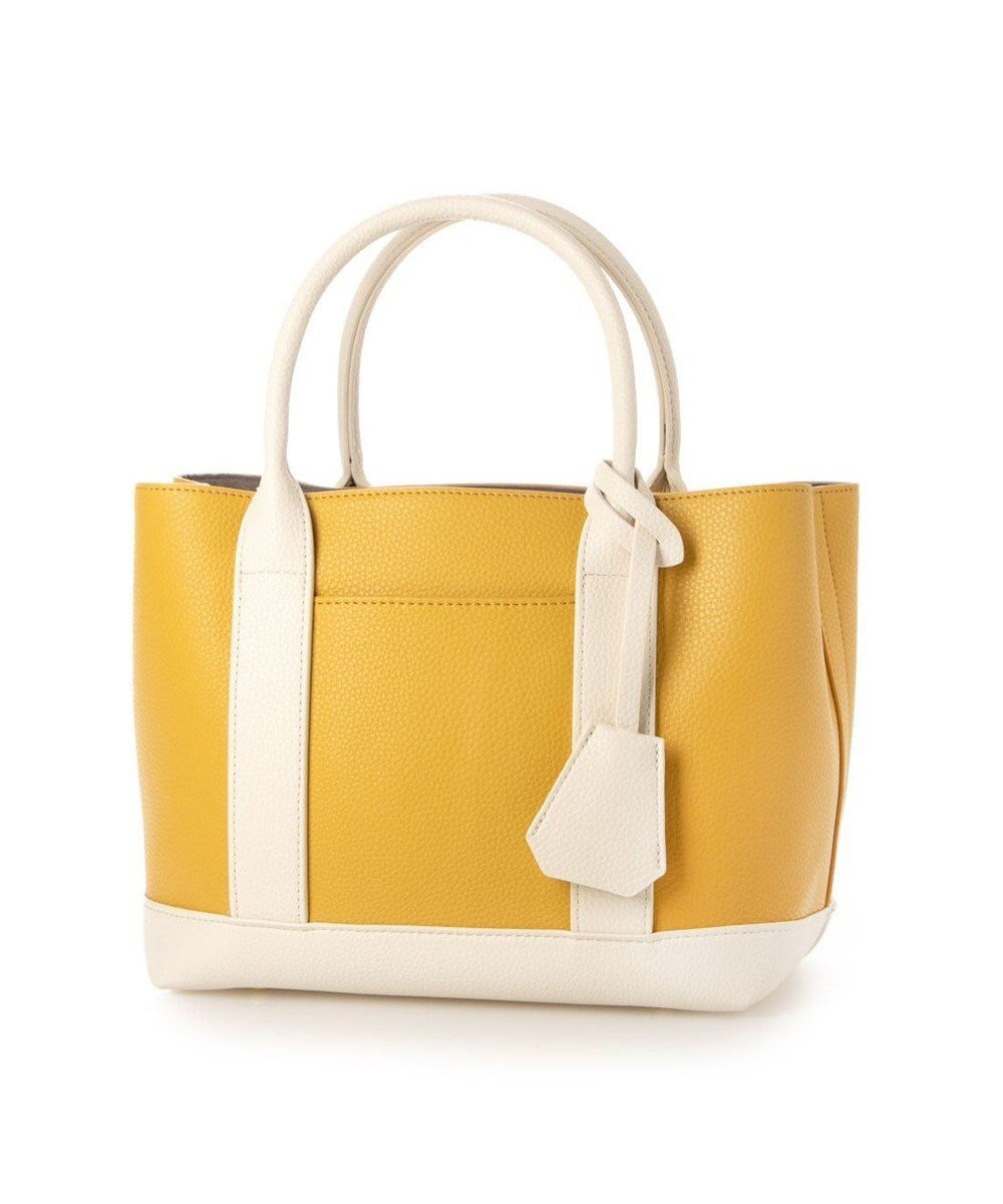 【アンビリオン/UNBILLION】の【テレビ ドラマ着用アイテム】cachecache ショルダー付きパーテーション合成皮革トート インテリア・キッズ・メンズ・レディースファッション・服の通販 founy(ファニー) 　ファッション　Fashion　レディースファッション　Fashion for Women　バッグ　Bags　カラフル　Colorful Design　ショルダー　Shoulder, Shoulder Strap　シンプル　Simple, Minimal　財布　Wallet, Purse　ハンド　Hand, Handmade　フェイクレザー　Faux Leather, PU Leather　フラップ　Flap, Flap Pocket　ベーシック　Basic, Essential　ポーチ　Pouch, Small Case　ミックス　Mix, Mixed Style　モチーフ　Motif, Design Theme　再入荷　Restock / Back in Stock　イエローミックス|ID: prp329100004674988 ipo3291000000034303468