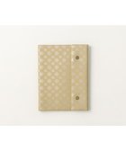 【ミヤビヤ/MIYABIYA】のLa quoh with kirakaracho 南蛮七宝 プリントレザー ノートカバー 利休白茶金色|ID: prp329100004674990 ipo3291000000034303486