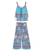 【三愛水着楽園/San-ai Resort】のロングパンツセット水着 9M・11L 【Coral veil(コーラルヴェール)】 ブルー|ID: prp329100004674994 ipo3291000000034303528