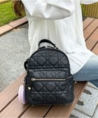 【ラ バガジェリー/LA BAGAGERIE】の【MONICA】ポーチ付きキルティングリュック ブラック|ID: prp329100004675007 ipo3291000000034303667