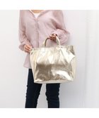 【アンビリオン/UNBILLION】のcachecache ソフトメタリックショッパートート ライトゴールド|ID: prp329100004675013 ipo3291000000034303803