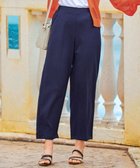 【ティアクラッセ/Tiaclasse】の【日本製・洗える】麻調ワイドパンツ ネイビー|ID: prp329100004675116 ipo3291000000034696264