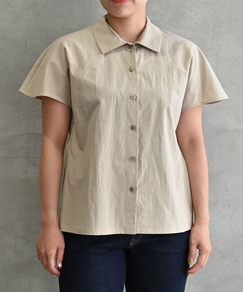 【ムーク/muuc】の〈ドライタッチな上質コットン100%〉〈タイプライター生地〉後ろギャザー入り フレンチスリーブのブラウス 人気、トレンドファッション・服の通販 founy(ファニー) ファッション Fashion レディースファッション Fashion for Women トップス・カットソー Cut & Sew Tops シャツ・ブラウス・オフィスカジュアル Elegant Blouses & Button-Ups 春 Spring キャンバス Canvas, Canvas Fabric ギャザー Gathered, Ruffled スリーブ Sleeve, Long Sleeve / Short Sleeve タイプライター Typewriter Fabric, Crisp Cotton 手編み Hand-Knitted, Handmade Knit パターン Pattern, Design Print フレンチ French, French Style S/S・春夏 SS, Spring/Summer, Warm Season 再入荷 Restock / Back in Stock 夏 Summer other-1|ID: prp329100004675125 ipo3291000000034305355